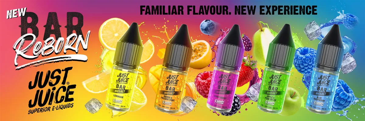 Just Juice Bar Reborn nic salts: familiar flavour, new experience